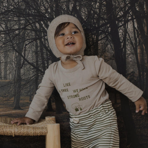 【D1】organic zoo（オーガニックズー）2026AW Strong Roots Bodysuit GOTS ボディスーツ、ロンパース
