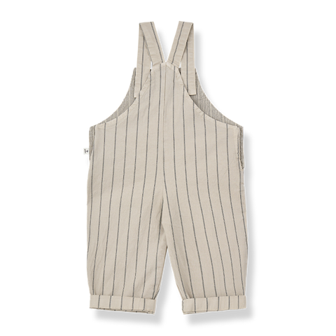 1 + in the family（ワンモア イン ザ ファミリー） 2026SS  PALAMOS -beige- ストライプサロペット