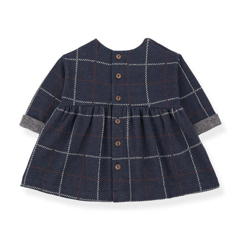 1 + in the family（ワンモア イン ザ ファミリー） 2025AW PATRICIA  -dark blue- dress 　ドレス、ワンピース