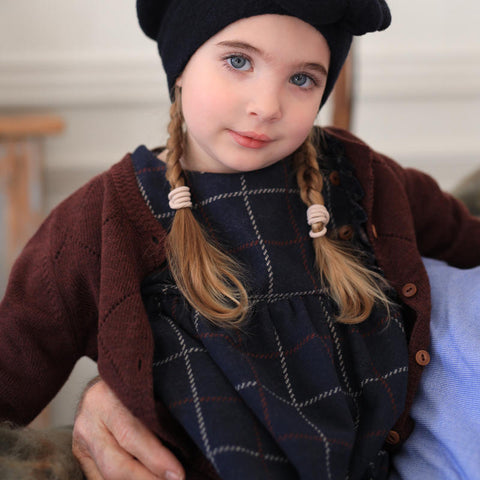 1 + in the family（ワンモア イン ザ ファミリー） 2025AW PATRICIA  -dark blue- dress 　ドレス、ワンピース