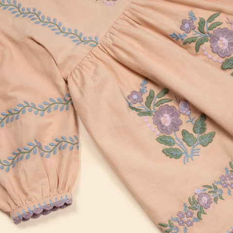 Apolina 2024AW Mia Dress - Almond - Kids Dress