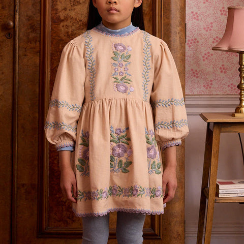 Apolina 2024AW Mia Dress - Almond - Kids Dress