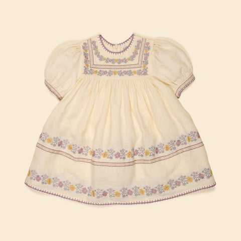 Apolina 2024AW Mia Dress - Almond - Kids Dress