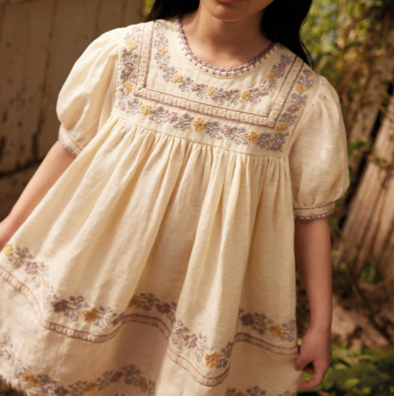 High Summer】Apolina（アポリナ）2026SS Patsy Ribbons Dress - Cream