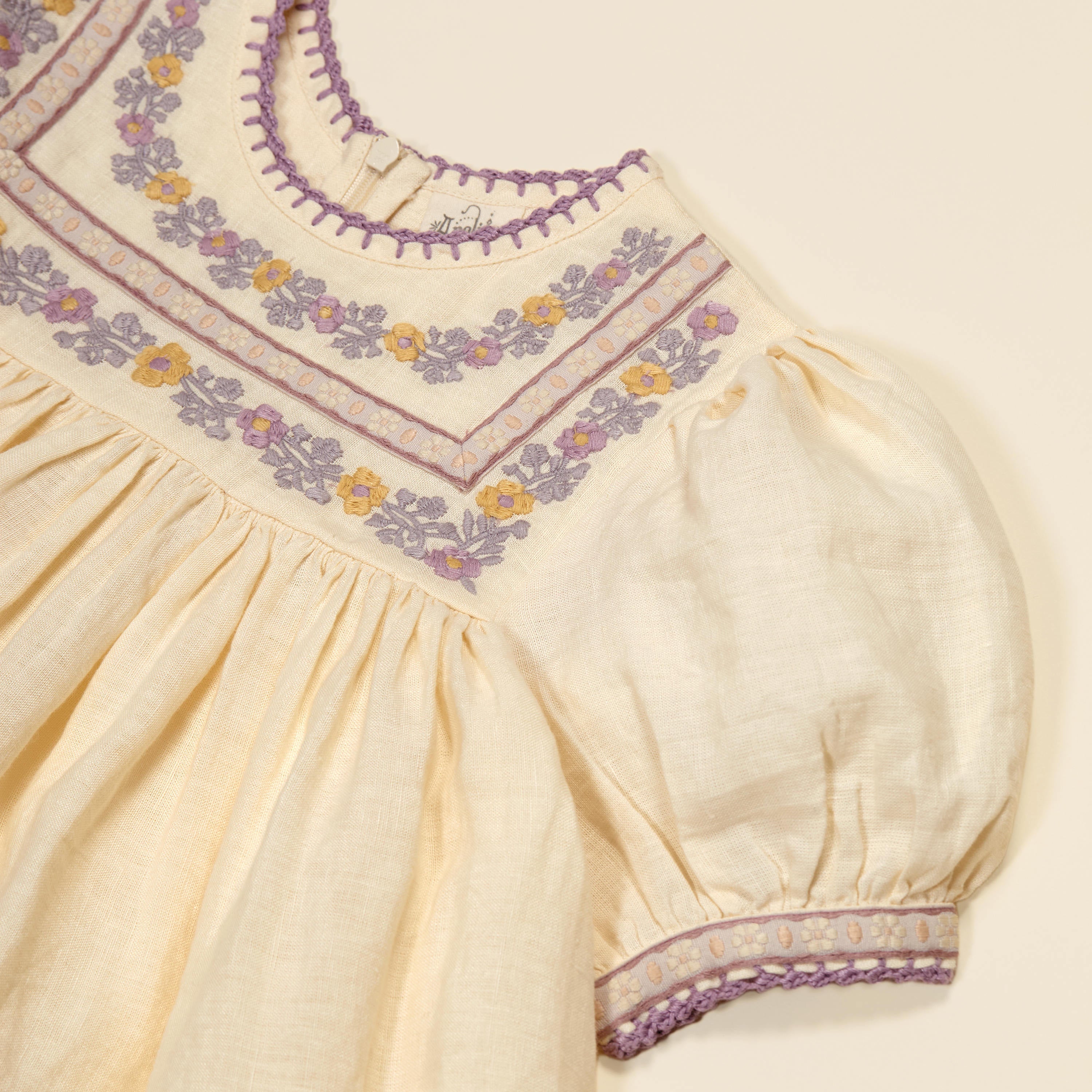 High Summer】Apolina（アポリナ）2026SS Patsy Ribbons Dress - Cream