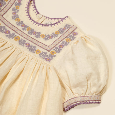 Apolina 2024AW Mia Dress - Almond - Kids Dress