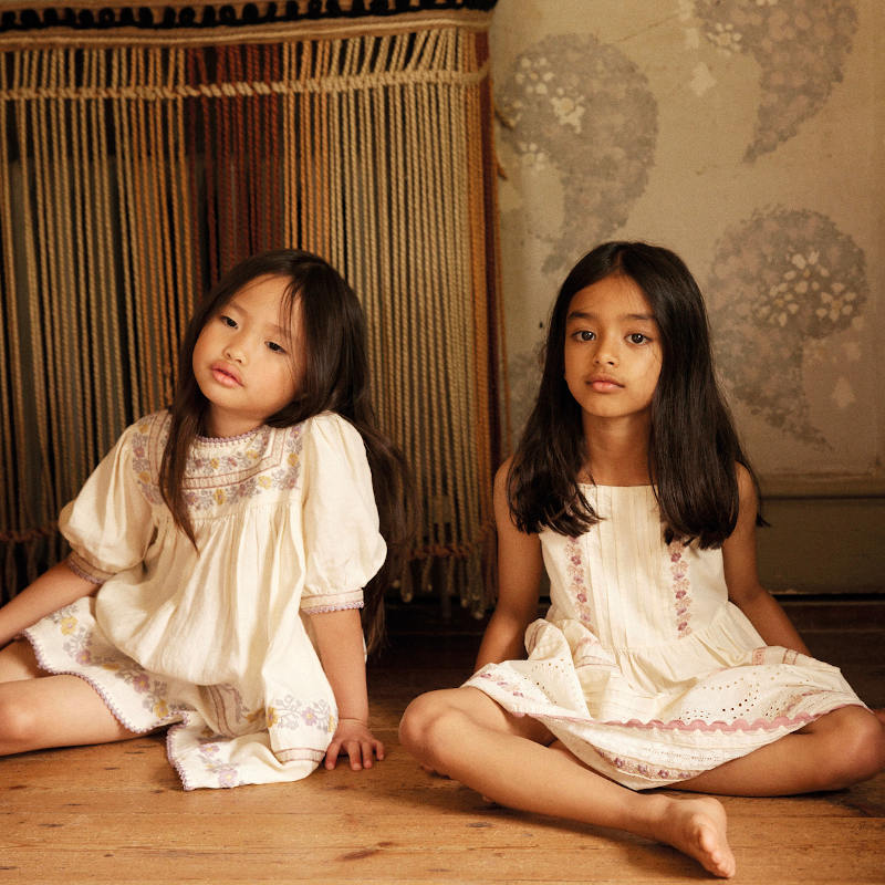 High Summer】Apolina（アポリナ）2026SS Patsy Ribbons Dress - Cream