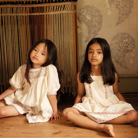 Apolina 2024AW Mia Dress - Almond - Kids Dress