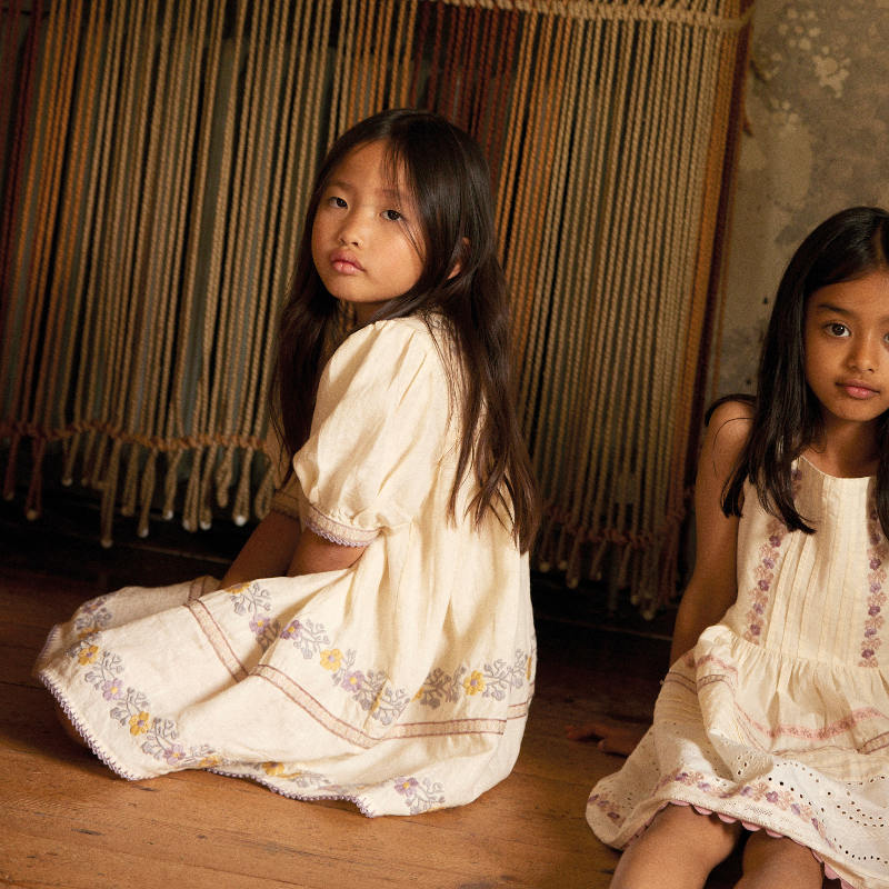 High Summer】Apolina（アポリナ）2026SS Patsy Ribbons Dress - Cream