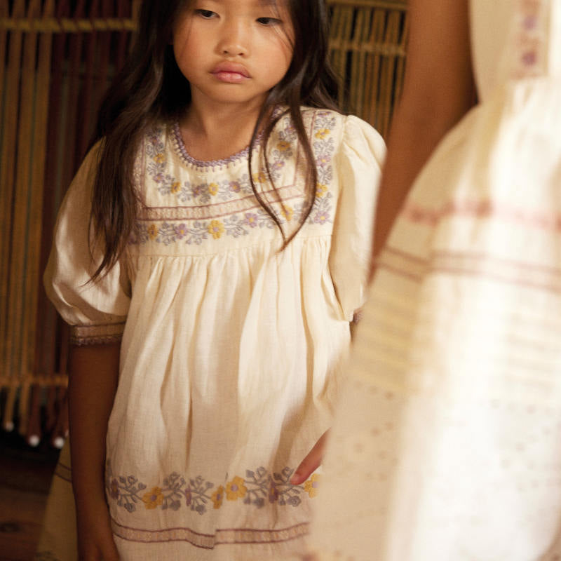 High Summer】Apolina（アポリナ）2026SS Patsy Ribbons Dress - Cream