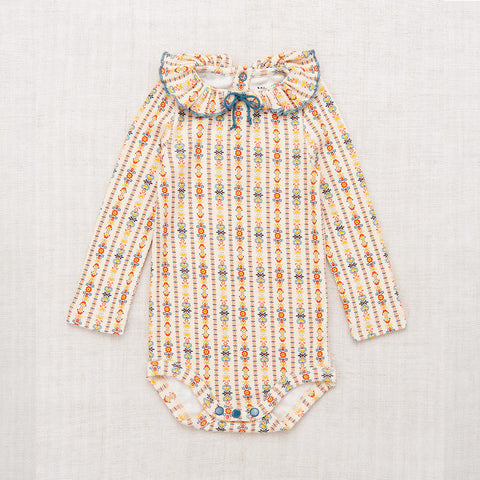 【D2】Misha&Puff（ミーシャアンドパフ）2024AW  Pattie Onesie -String Bohemia- 長袖ロンパース