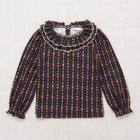 【D2】Misha&Puff（ミーシャアンドパフ）2024AW Peggy Top - Licorice Bohemia- トップス