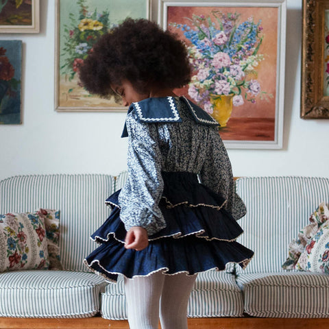 Little Cotton Clothes（リトルコットンクローズ）2026AW Petra blouse Barley Floral  ブラウス