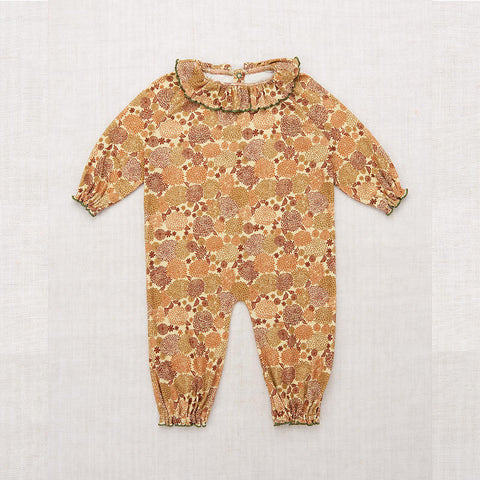 【W-d1】Misha&Puff（ミーシャアンドパフ）2024AW Pierrot Onesie -Alabaster Chrysanthemum- 長袖カバーオール