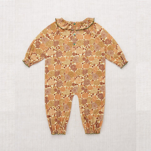 【W-d1】Misha&Puff（ミーシャアンドパフ）2024AW Pierrot Onesie -Alabaster Chrysanthemum- 長袖カバーオール