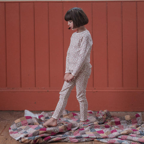 Little Cotton Clothes 2024AW Aria Skirt - Patchwork Print Floral Skirt