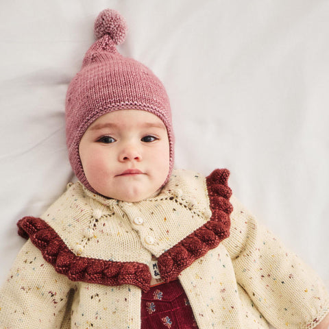 【D2】Misha&Puff（ミーシャアンドパフ）2026aw  Baby Pointy Peak Hat - Antique Rose - ベビー帽.