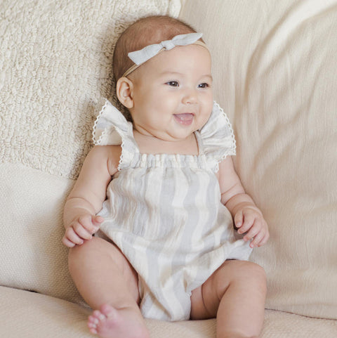 Quincy Mae 2024SS OAKLEY ROMPER natural