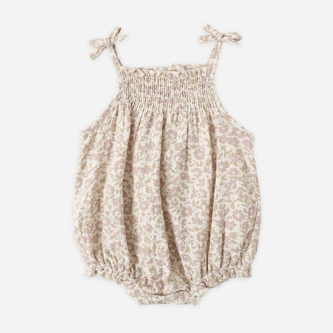 【D1】Quincy Mae（クインシーメイ）2026SS　BETTY ROMPER  -DAHLIA-  花柄ロンパース