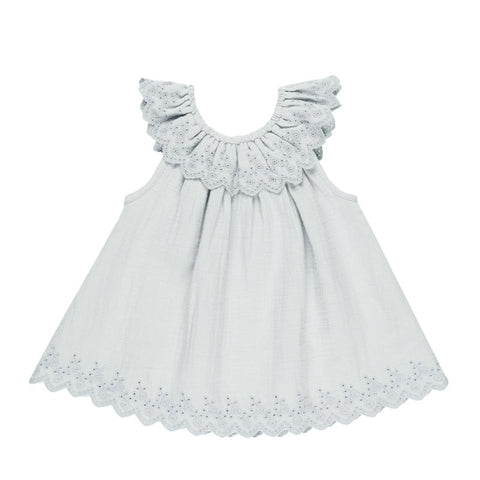 Quincy Mae 2024AW RUFFLE COLLAR BUTTON DRESS