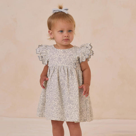 Quincy Mae 2024AW RUFFLE COLLAR BUTTON DRESS