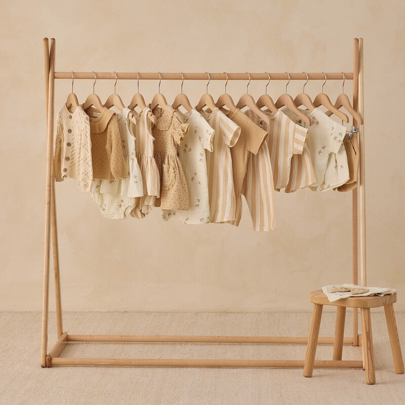 D1】Quincy Mae（クインシーメイ）2026SS WOVEN BOXY TOP + SHORT SET