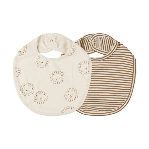 Quincy Mae 2024AW WOVEN TIE BIB, 2 PACK Set of 2 bibs