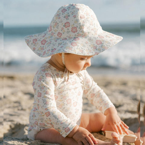 Quincy Mae（クインシーメイ）2025SS SUN HAT -BLOOM-　サンハット、ベビー帽子