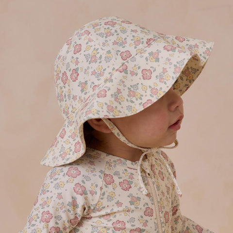 Quincy Mae（クインシーメイ）2025SS SUN HAT -BLOOM-　サンハット、ベビー帽子