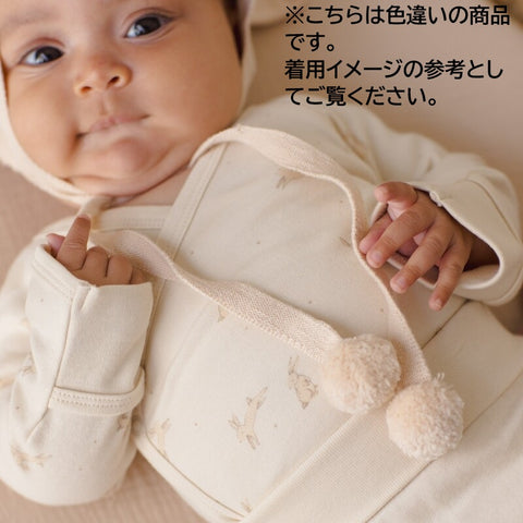 【D1】Quincy Mae（クインシーメイ）2026SS   BUNNY KNIT BONNET    -HEATHERED SKY-  うさぎ耳ボンネット、ベビーニット帽