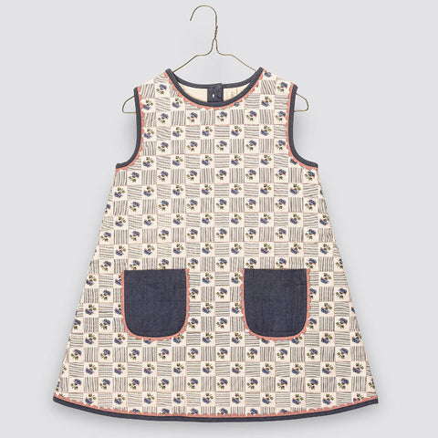 Little Cotton Clothes（リトルコットンクローズ）2026AW Quilted Hannah dress Papier Floral ワンピース、キッズドレス