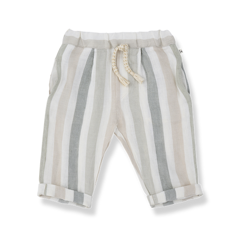 1 + in the family（ワンモア イン ザ ファミリー） 2026SS  REGENCOS -beige- ストライプ柄パンツ