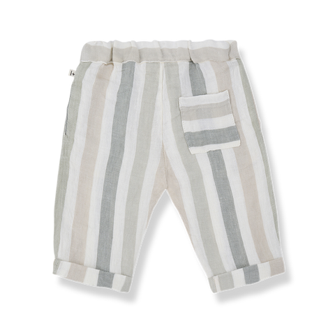 1 + in the family（ワンモア イン ザ ファミリー） 2026SS  REGENCOS -beige- ストライプ柄パンツ
