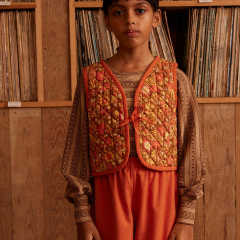 Apolina（アポリナ）2025AW  Roberta Jersey LS top - Kanna Stripe -　キッズトップス