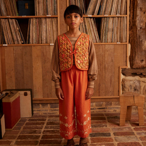 Apolina（アポリナ）2025AW  Roberta Jersey LS top - Kanna Stripe -　キッズトップス