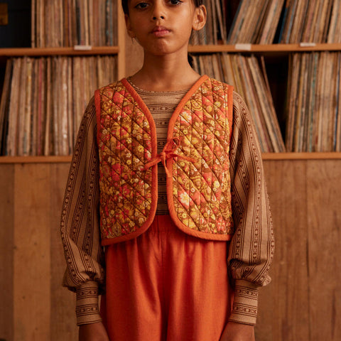 Apolina（アポリナ）2025AW  Roberta Jersey LS top - Kanna Stripe -　キッズトップス