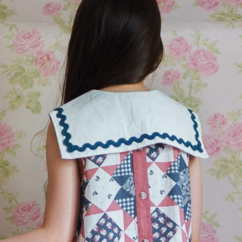 little cotton clothes ワンピース　付け襟　セット Little Cotton Clothes（リトルコットンクローズ）2026SS Rik Rak