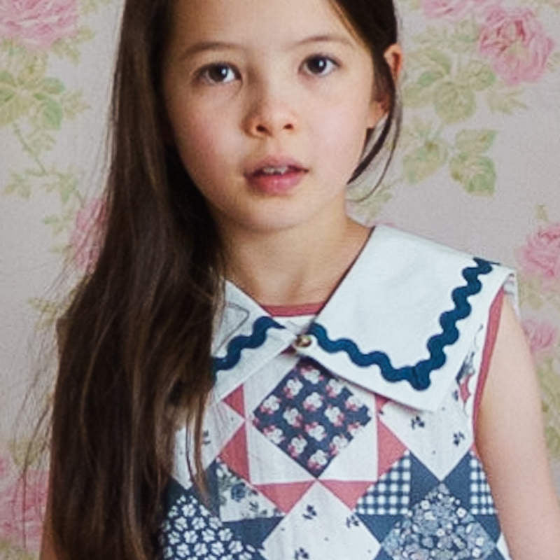 little cotton clothes ワンピース　付け襟　セット Little Cotton Clothes（リトルコットンクローズ）2026SS Rik Rak