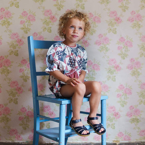 Little Cotton Clothes（リトルコットンクローズ）2026SS Romy Romper Patchwork Floral ロンパース