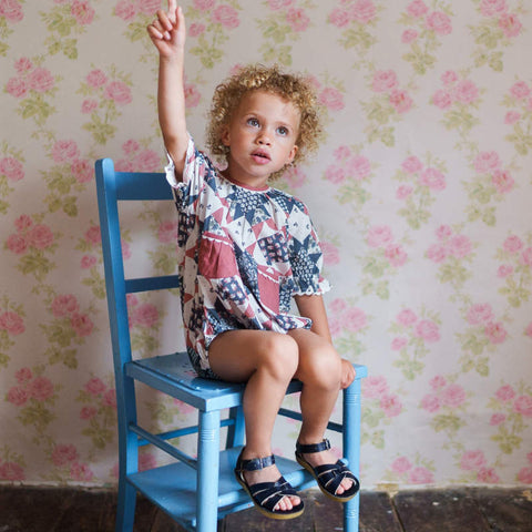 Little Cotton Clothes（リトルコットンクローズ）2026SS Romy Romper Patchwork Floral ロンパース