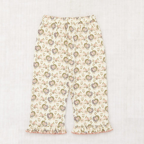 【D1】Misha&Puff（ミーシャアンドパフ）2025AW Ruffle Pedal Pusher -Sugar Calico Hearts- パンツ