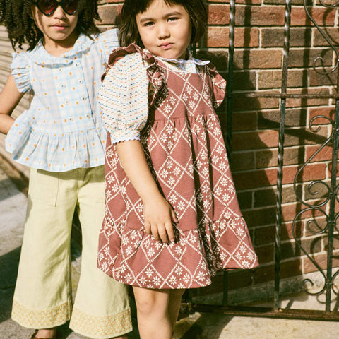 【D1】Misha&Puff（ミーシャアンドパフ）2026SS RUFFLE SLEEVE DRESS -COLA FLORA TIERRA- フリル袖ドレス