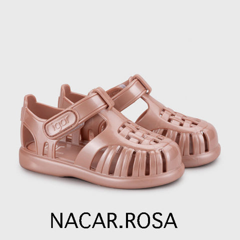 【送料無料】igor / イゴール TOBBY SOLID NACAR (トビー) キッズ サンダル ベルクロ 20～29size 12-18cm S10271、S10366