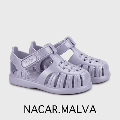 【送料無料】igor / イゴール TOBBY SOLID NACAR (トビー) キッズ サンダル ベルクロ 20～29size 12-18cm S10271、S10366