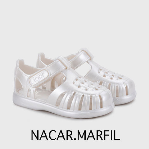 【送料無料】igor / イゴール TOBBY SOLID NACAR (トビー) キッズ サンダル ベルクロ 20～29size 12-18cm S10271、S10366