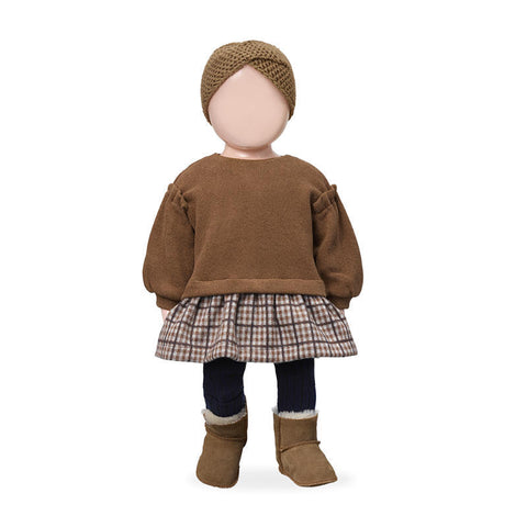 1 + in the family（ワンモア イン ザ ファミリー） 2025AW SABINE -castagna- dress 異素材ドレス、ドッキングワンピース