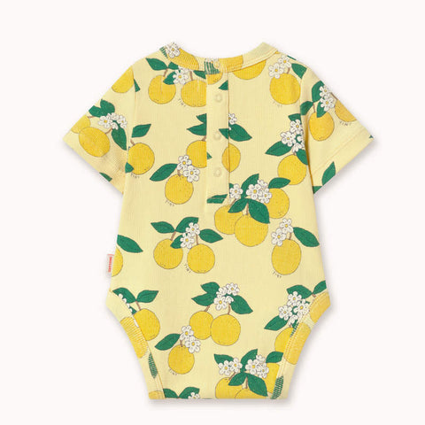 【drop1】TINYCOTTONS / タイニーコットンズ 2026SS ORANGES RIB BODY 半袖ロンパース