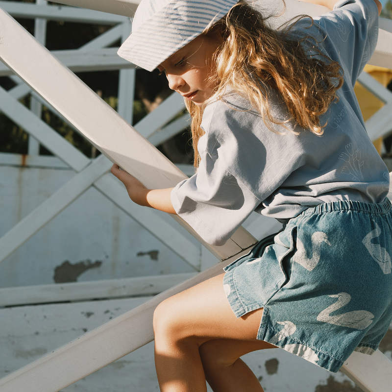 TINYCOTTONS / タイニーコットンズ 2026SS BIG SWANS SHORTS ショート