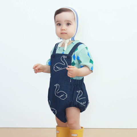 【drop1】TINYCOTTONS / タイニーコットンズ 2026SS BIG SWANS DENIM BODY デニムボディ、ブルマ