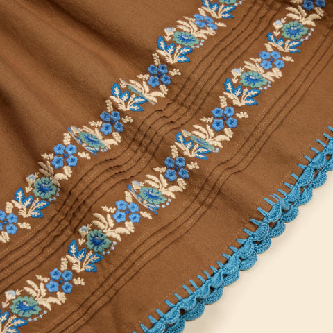 Apolina（アポリナ）2026AW STEVIE LS DRESS - CHOCOLATE -　キッズワンピース.